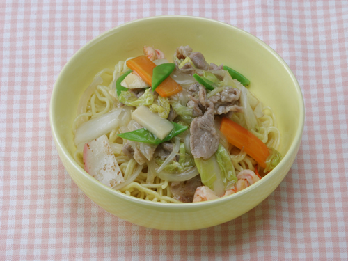 保育園のパン・麺レシピ(あんかけ焼きそば)