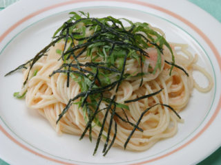 保育園のパン・麺レシピ(たらこスパゲティ)