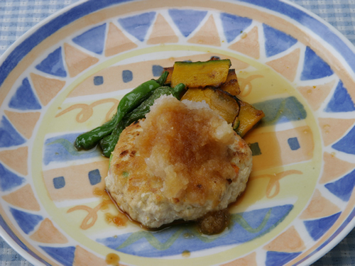 保育園の焼き・炒め物レシピ(豆腐ハンバーグ)